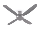 56” 4-Blade Ceiling Fan for Low Ceiling