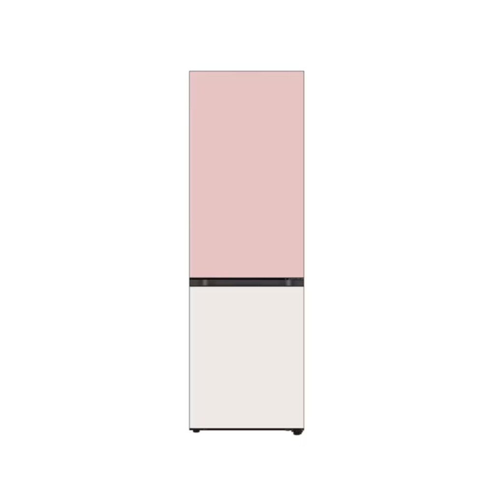 341L Bottom Freezer Fridge in Pink & Beige Finish - Image 1