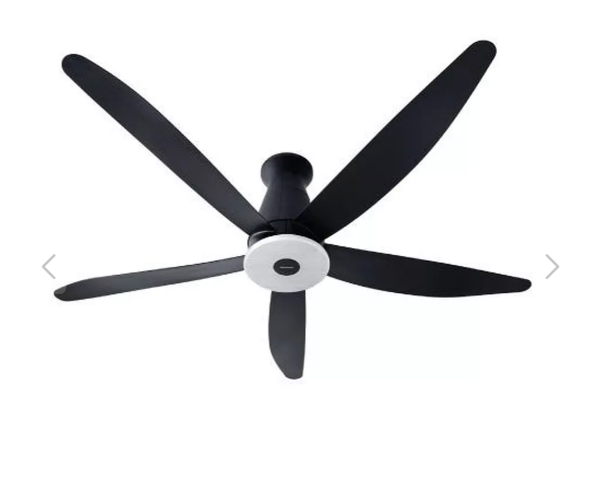 F-M15EXVBKRH 60" Aura Series 5-Blade Ceiling Fan FM15EXVBKRH