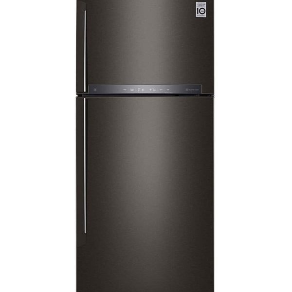 437L Top Freezer Fridge n Black Metal Finish
