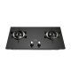 2 Burners Built-in Gas Hob with 5-levels Flame Control