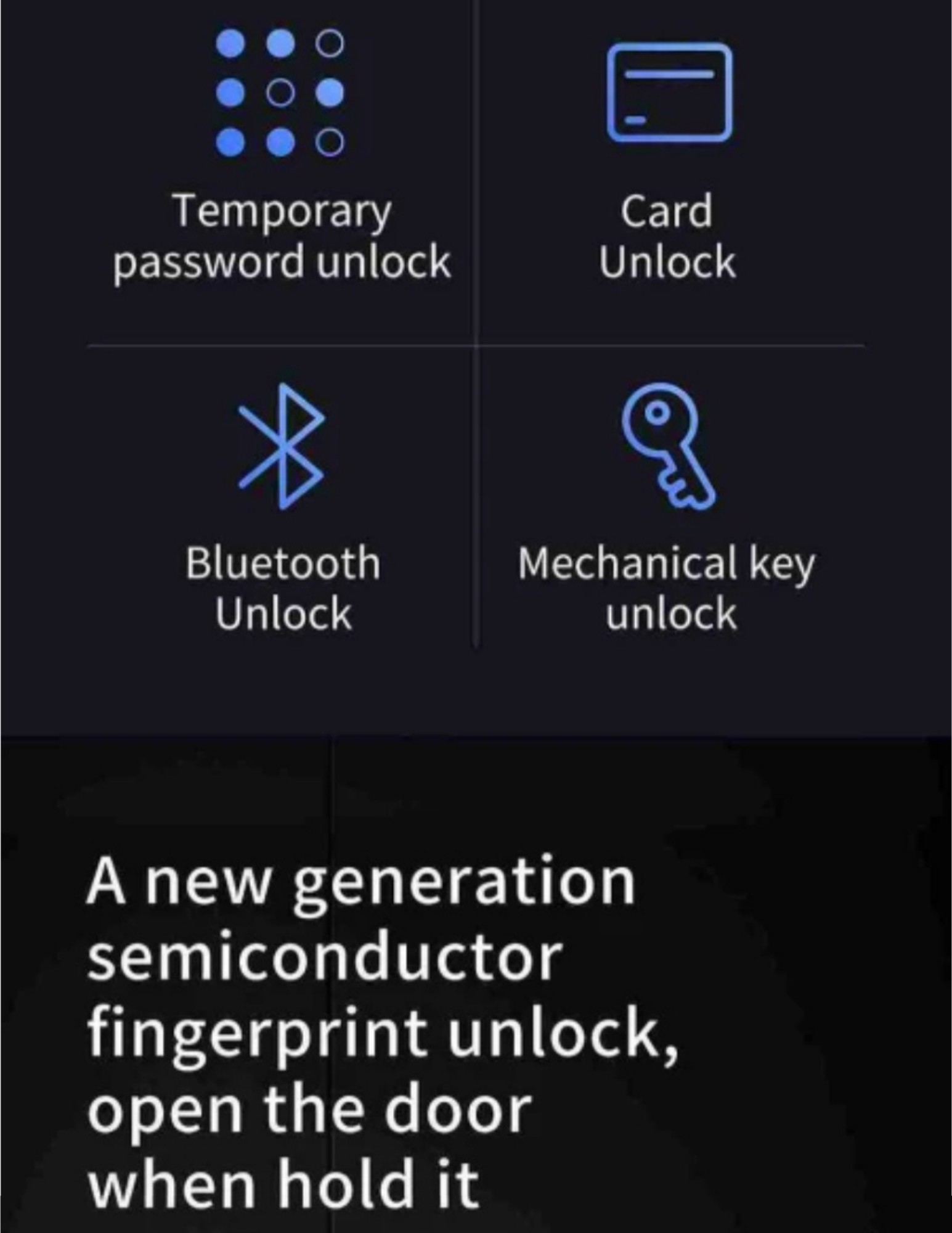 new generation semiconductor fingerprint unlock