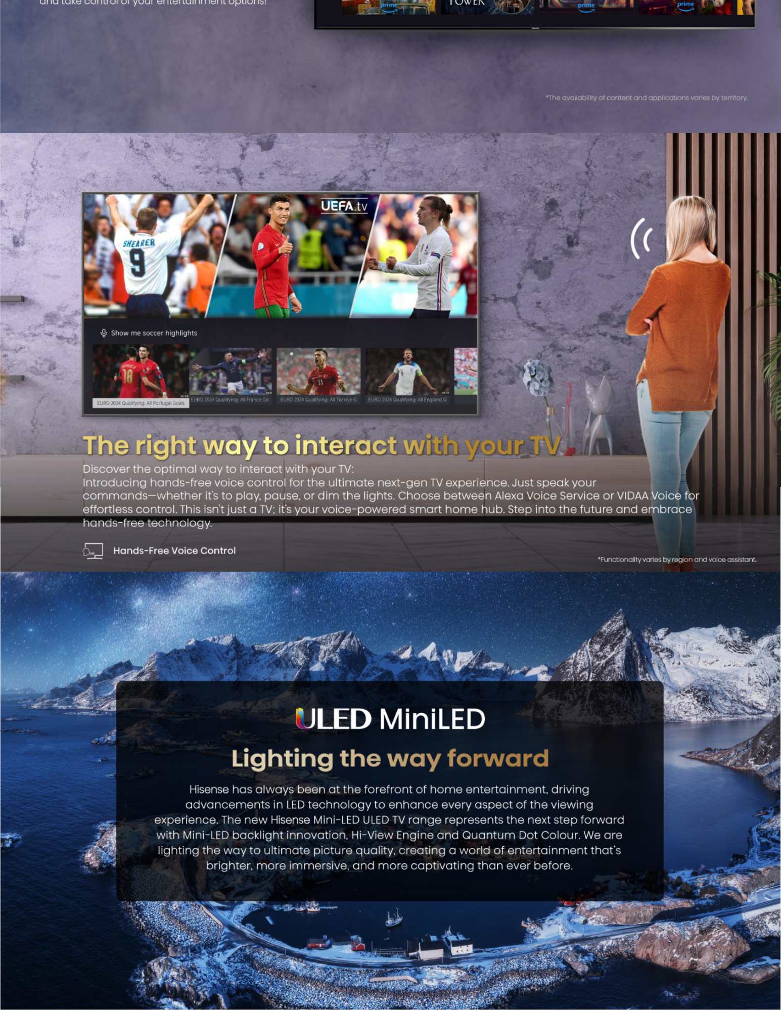 VIDAA smart TV platform with global and local apps