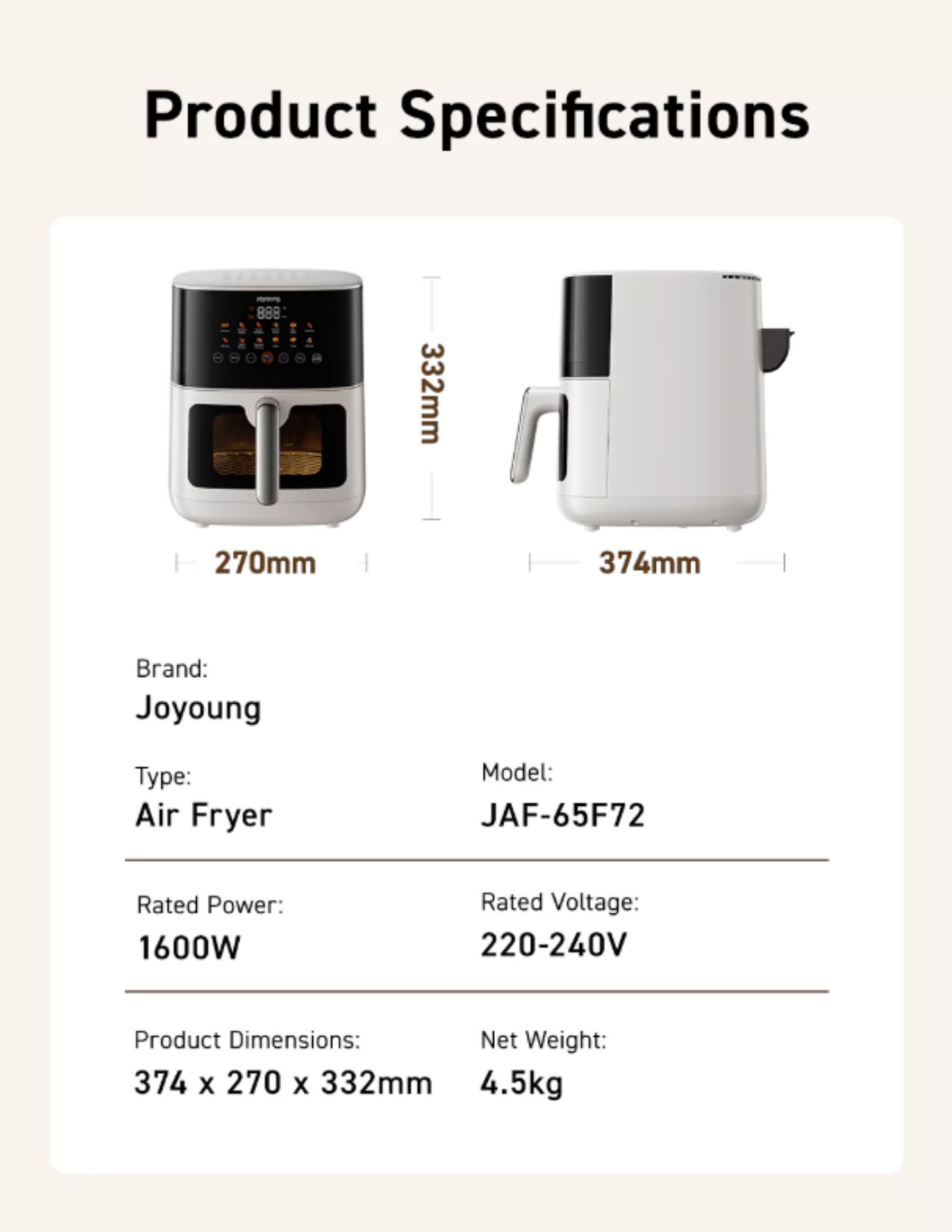 Joyoung Air Fryer