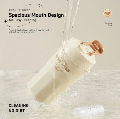 490ML Ceramic Vacuum Coffee Cup - Image 7