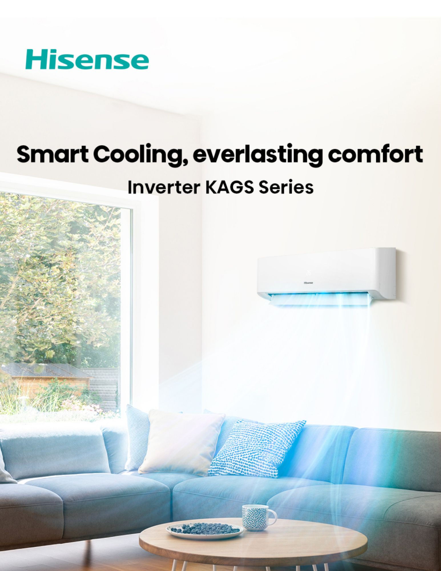 Hisense inverter KAGS series air conditioner hero image