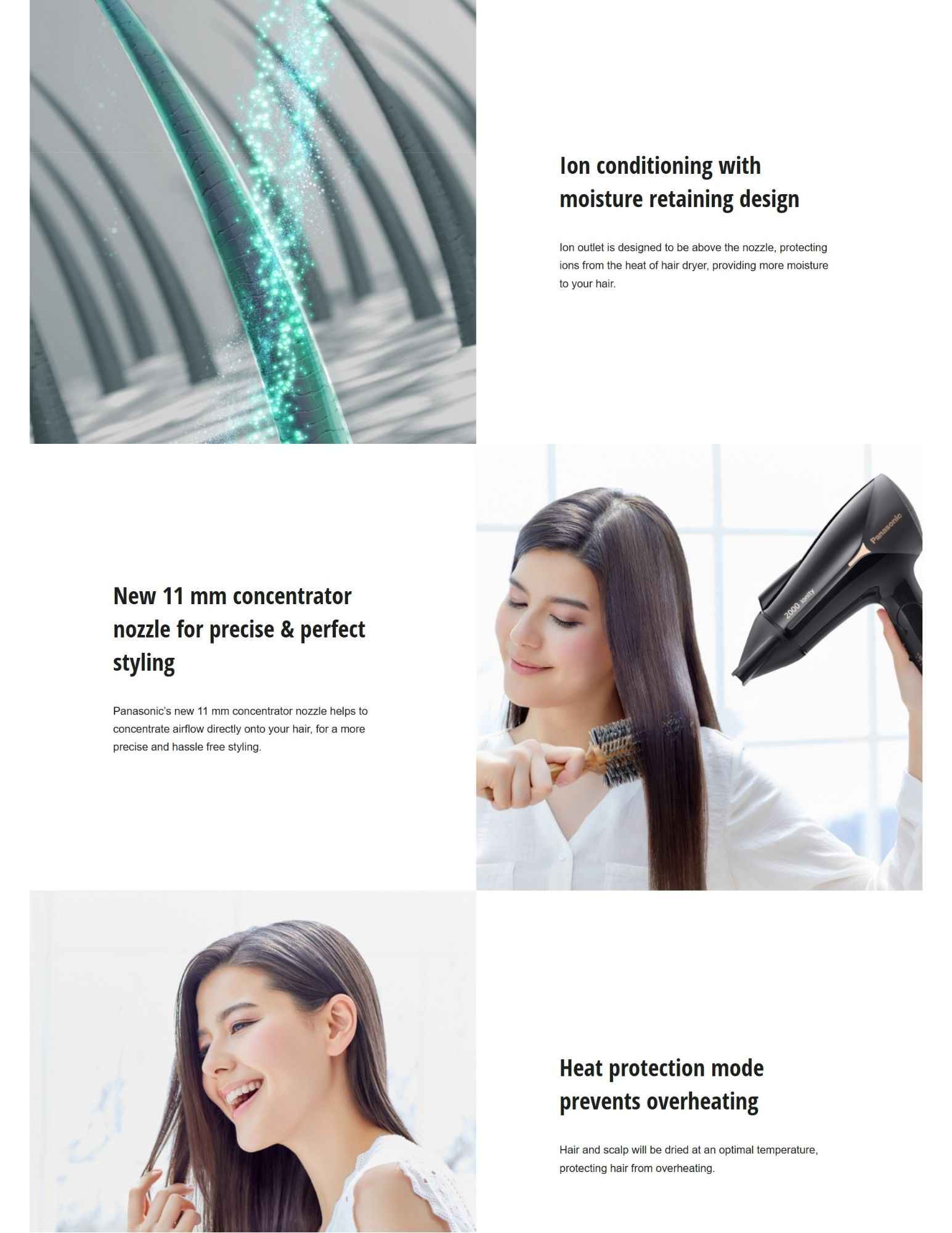 Moisturizes and protects hair.