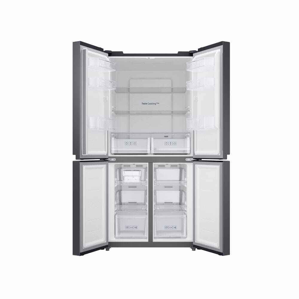 511L French Door Fridge with Twin Cooling Plus Gentle Black Matt RF48A4000B4 - Image 4