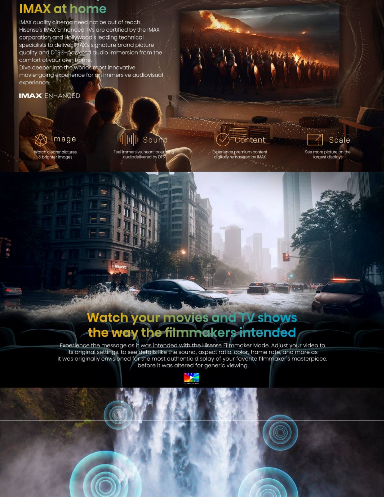 IMAX Enhanced cinema experience at home on Hisense TV