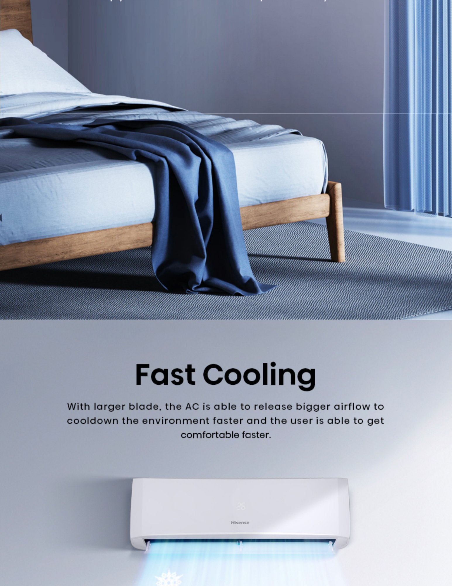 Hisense anti mildew running keeps air conditioner fresh