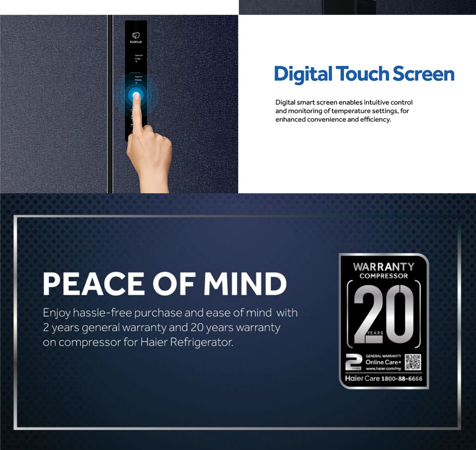 Digital touch screen