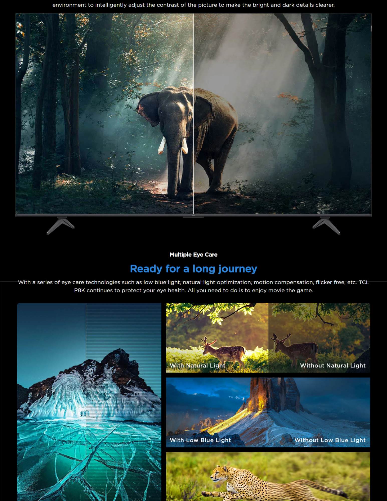 HVA panel delivers higher contrast and wider viewing