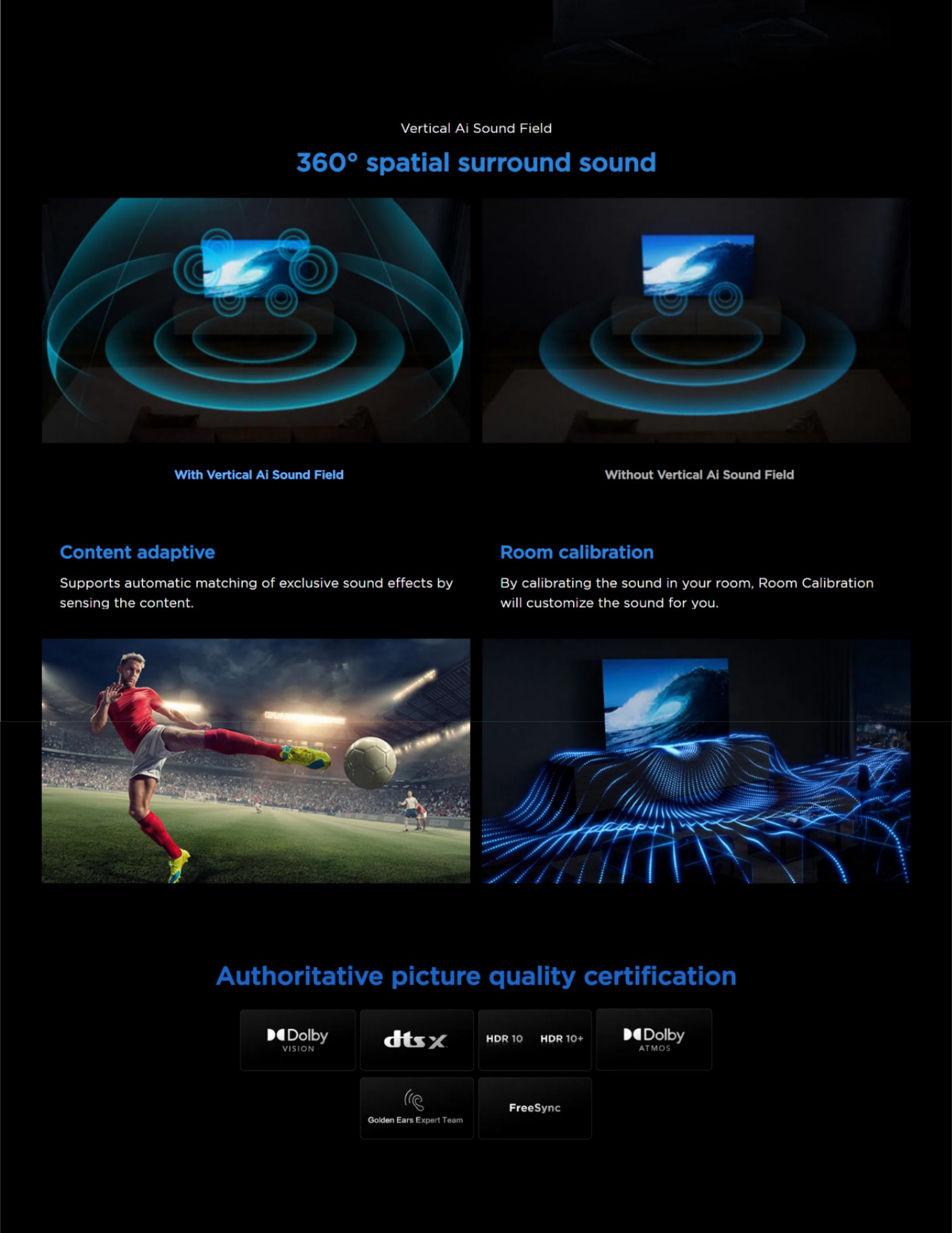 Room calibration customizes sound to your space