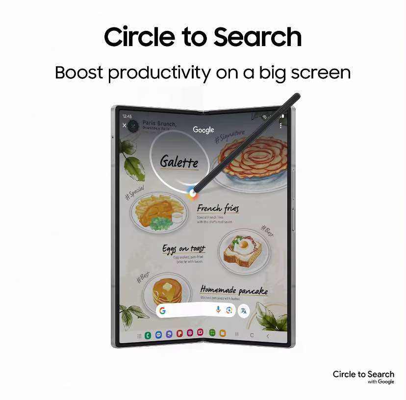 Samsung Galaxy Z Fold6, AI Smartphone, Android, 12GB RAM, 50MP Camera, Big Screen, Multitasking, S Pen - Image 3