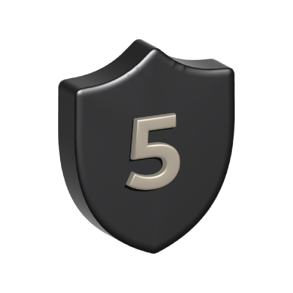 Free 5 Year Warranty