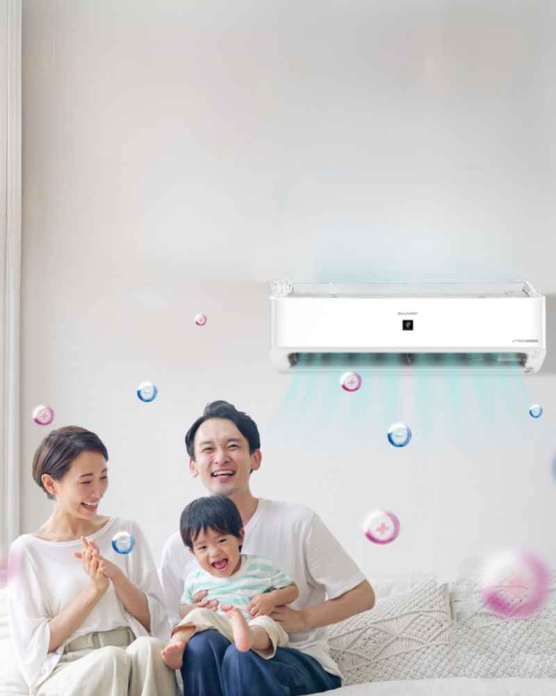 Sharp Radiate Cool Comfort with AIoT Plasmacluster YHD Series Air Conditioner