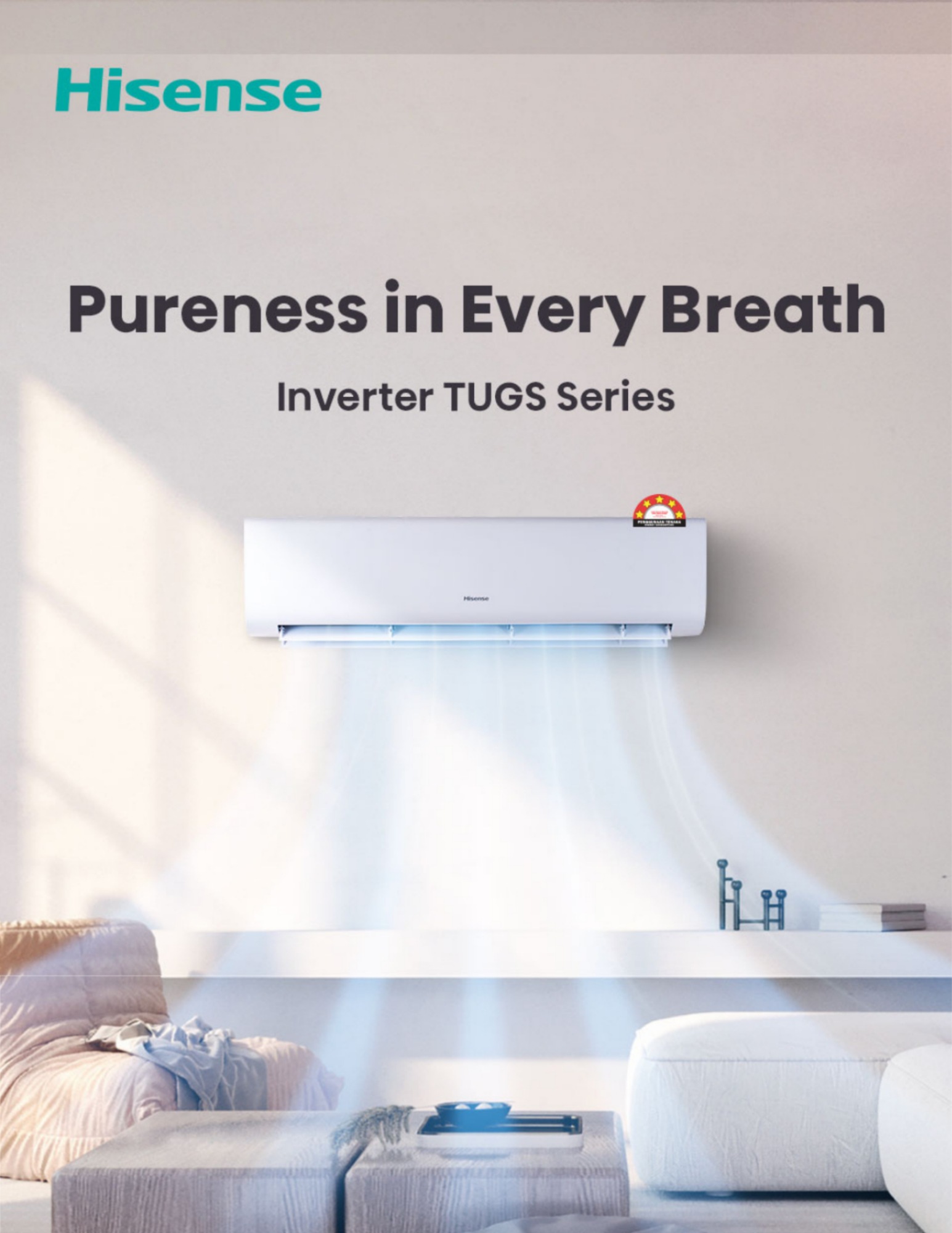 Hisense Inverter TUGS Series air conditioner hero image