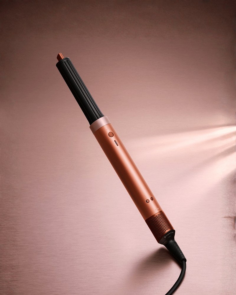 Dyson Airwrap Co-anda 2x styling tool in rose-copper.