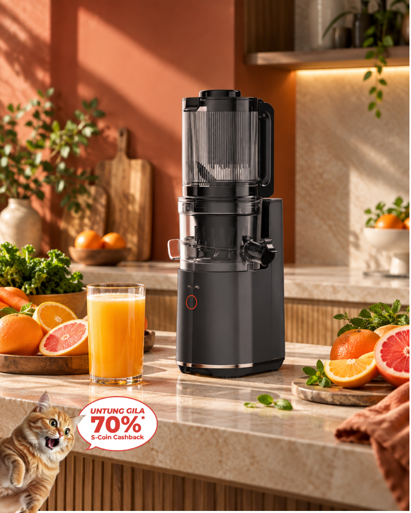 Joyoung 120mm Wide Inlet Net-Free Filter Slow Juicer