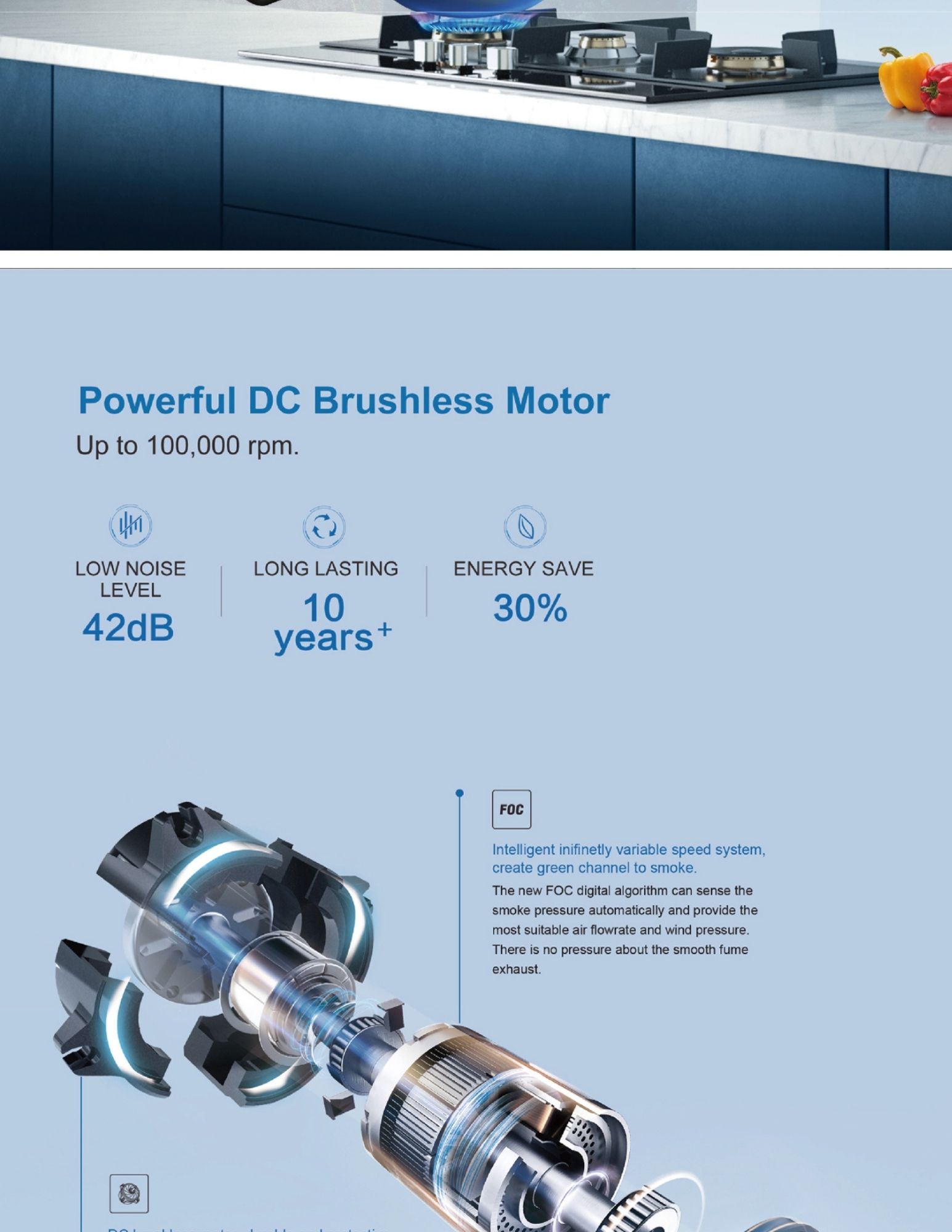 DC brushless motor diagram showing high-speed internal components