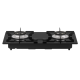 2 BURNER GAS HOB WITH TEMPERED GLASS TOP | HCXQ72TGB - Image 3