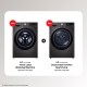 (Bundle Promo) LG 14KG Washer LG-FV1414S3B and 10KG Dryer LG-RH10VHP2B