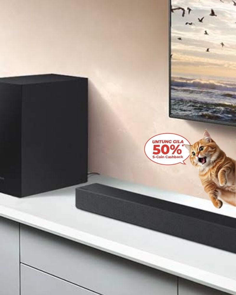 Samsung T-Series Soundbar HW-T420 2.1ch with Sub woofer 50% S-Coin Cashback