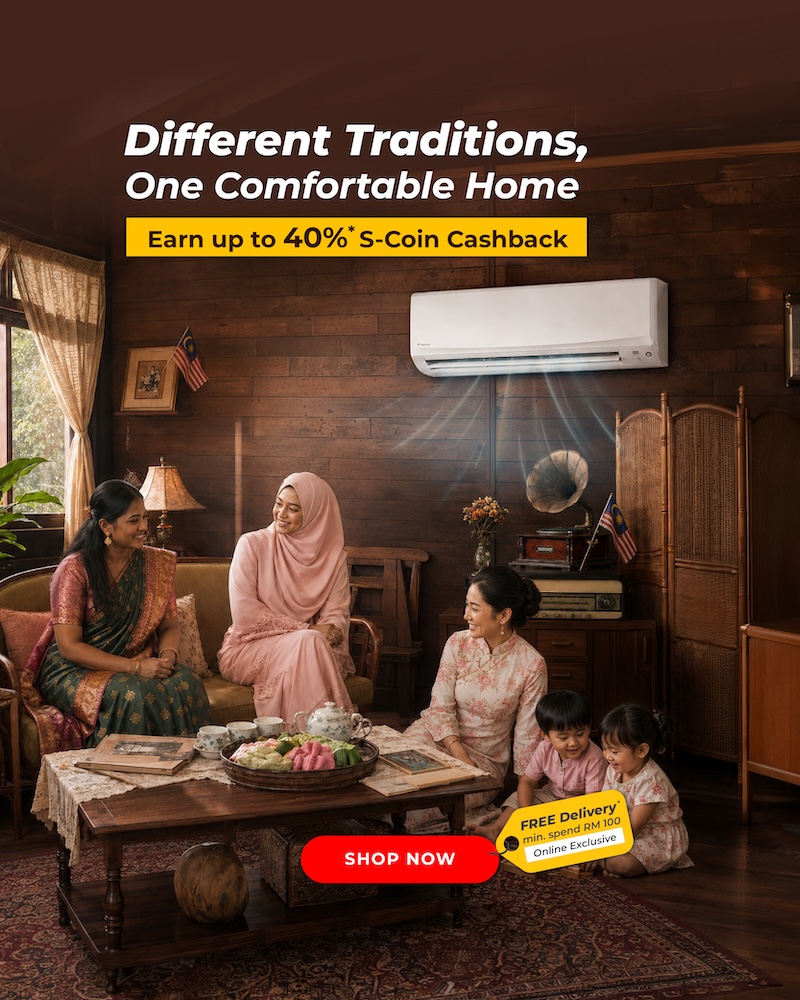 Air Conditioner up to 40% S-Coin Cashback