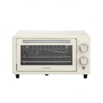 Faber compact electric oven in beige with adjustable temperature and timer controls for baking, grilling, and toasting in small kitchens.