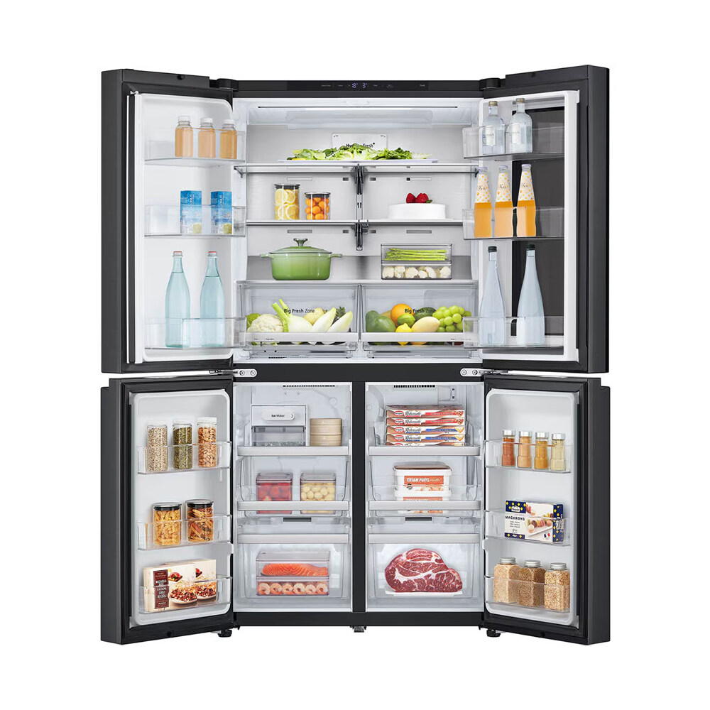 601L French Door Fridge with InstaView in Matte Black Finish - Image 3