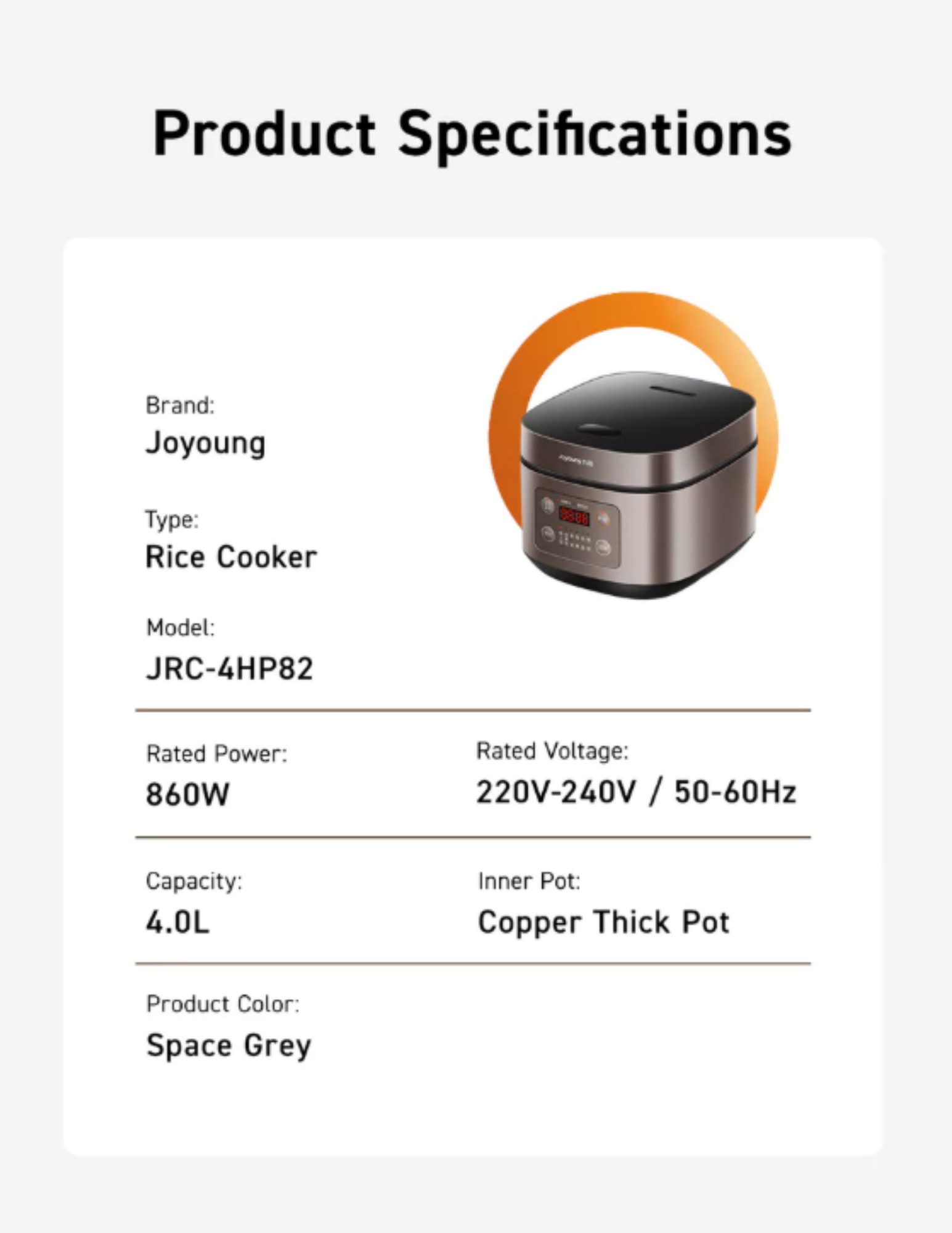 Joyoung Rice Cooker