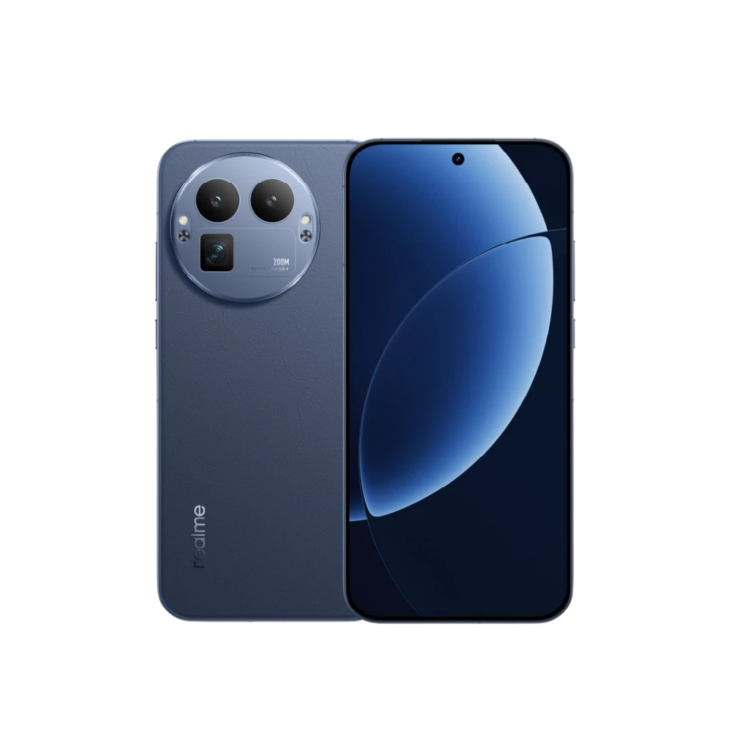 realme GT8 Pro blue color front and back view