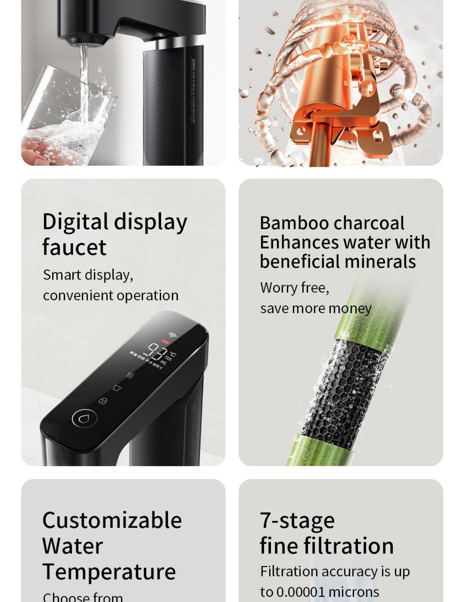 800G high flow instant hot water thick film heating