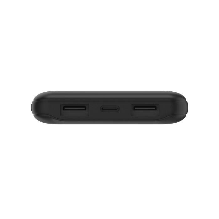 Boost Charge 3-Port Power Bank 10K + USB-A to USB-C Cable, Black - Image 4