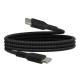 Braided USB-C to USB-C Cable (1m) Black - Image 3