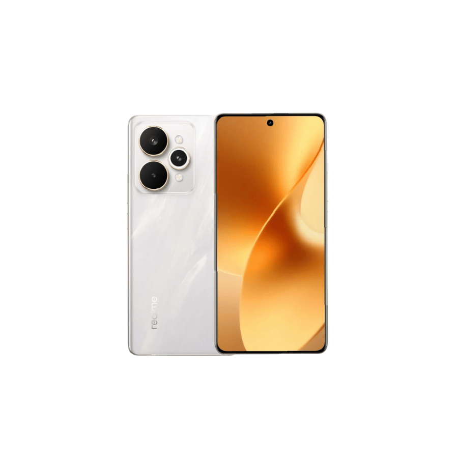 realme 15 5G white color front and back design