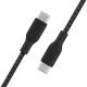 100W Braided USBC-C 2.0 CABLE 2M BLACK - Image 3