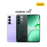 realme C85 rear design with triple camera and green display