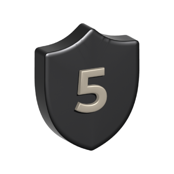 Free 5 Years Warranty