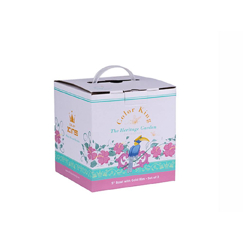 7″ The Heritage Garden Ceramic Bowl Set of 2 Straits Green - Image 5