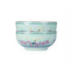 7″ The Heritage Garden Ceramic Bowl Set of 2 Straits Green