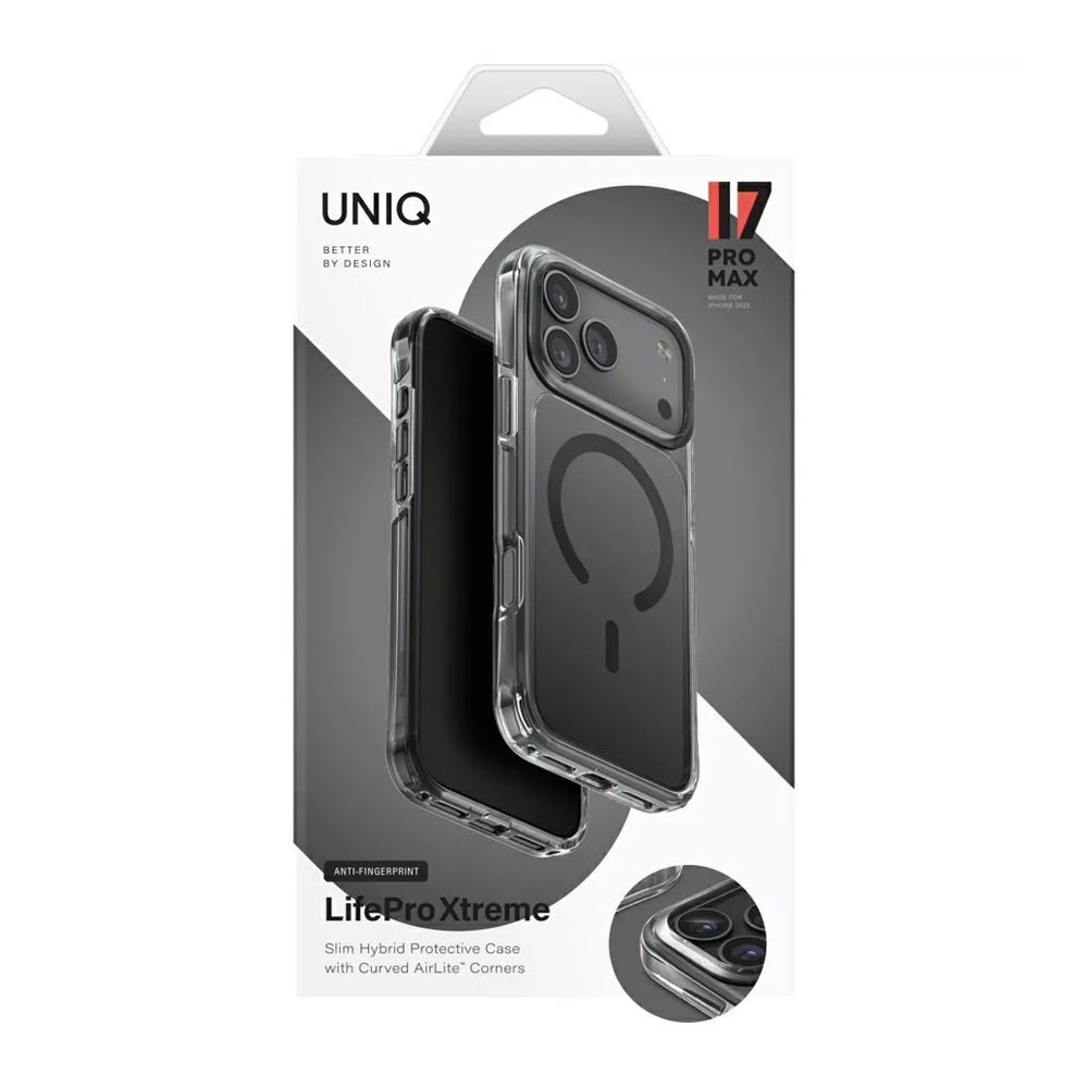 Uniq-LifePro-Xtreme-Hybrid-MagClick-Charging-Case-(AF)-for-iPhone-17-Pro-Max-6.9---Frost-Smoke