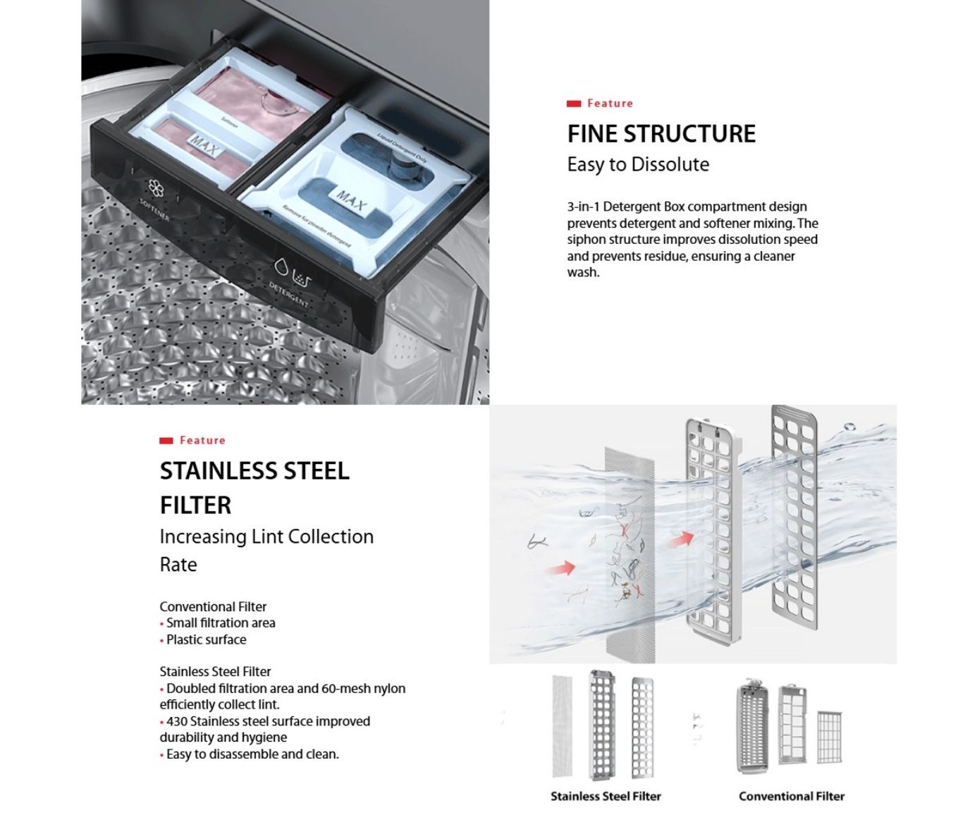 Soft-close lid design for safer and quieter operation