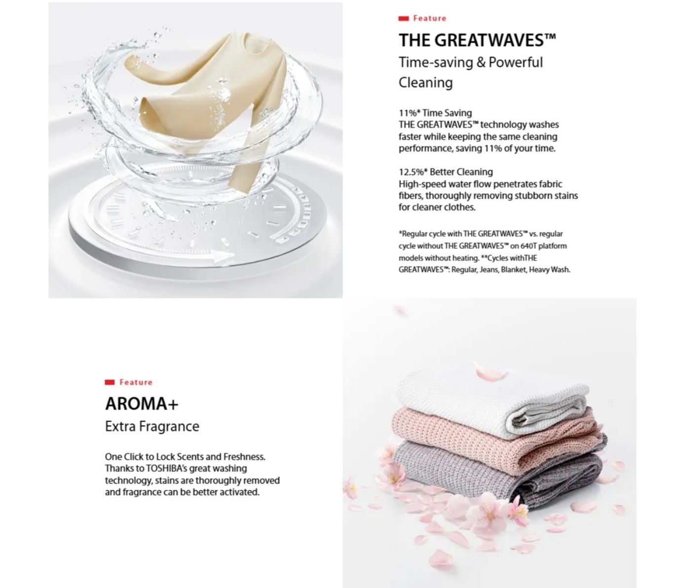 Capacity plus design offers bigger wash space