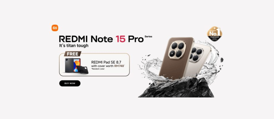 Redmi Note 15 Series available now promotion banner