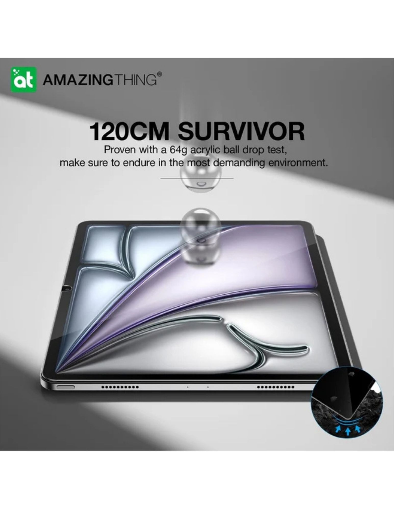 AmazingThing Defendedge 120cm drop resistance test