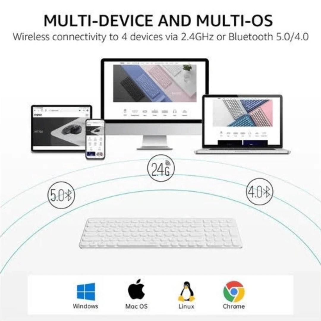 E9350L Ultra-slim Multi-mode/Rechargeable/Wireless Keyboard - Image 8
