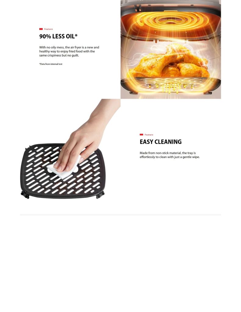 Toshiba 5L Digital Air Fryer Features