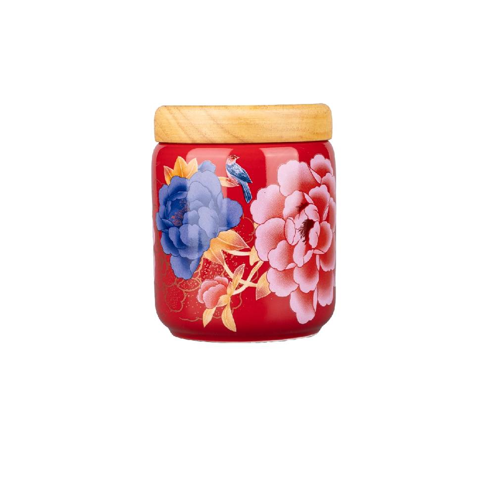 Color King 500ML Imperial Peony Ceramic Canister