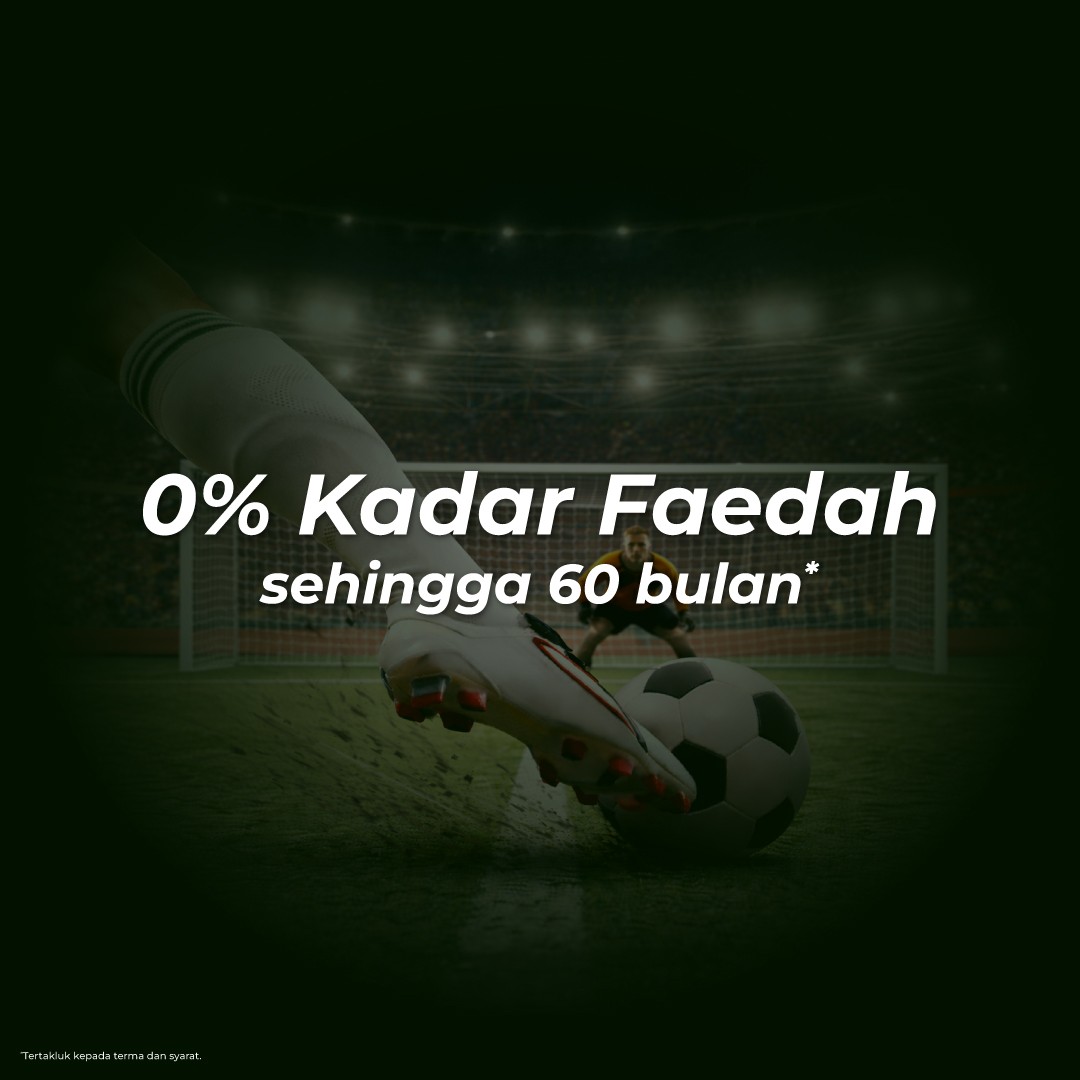 0% Kadar Faedah sehingga 60 bulan